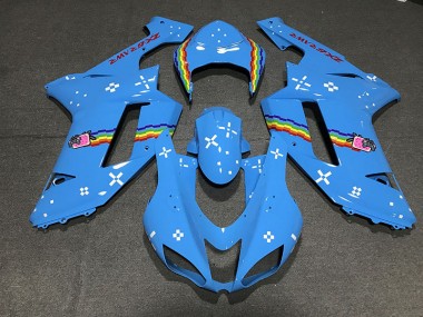 Hellblau Custom 07-08 Kawasaki ZX6R Verkleidung