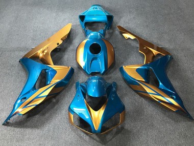 Hellblau & Gold 06-07 Honda CBR1000RR Verkleidung