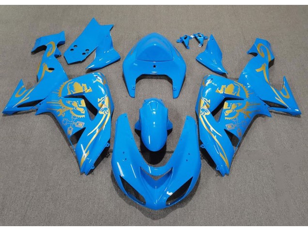 Hellblau & Gold 06-07 Kawasaki ZX10R Verkleidung Hellblau & Gold 06-07 Kawasaki ZX10R Verkleidung