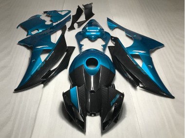 Hellblau Mit Kohlefaser Stil 08-16 Yamaha R6 Verkleidung