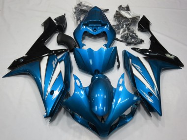 Hellblau Weiß & Schwarz 07-08 Yamaha R1 Verkleidung