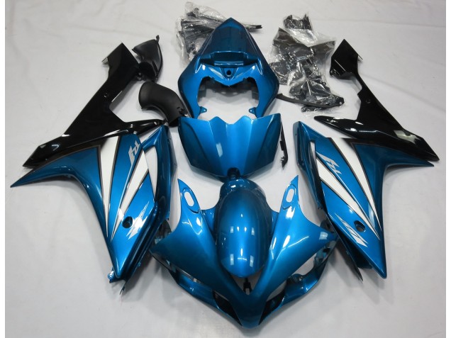 Hellblau Weiß & Schwarz 07-08 Yamaha R1 Verkleidung Hellblau Weiß & Schwarz 07-08 Yamaha R1 Verkleidung