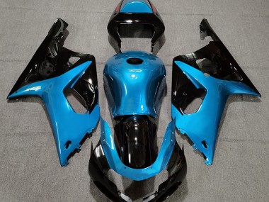 Hellblau & Schwarz Glänzend 01-03 Suzuki GSXR 600-750 Verkleidung