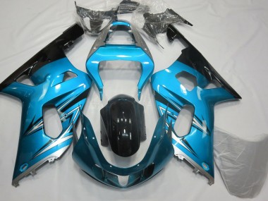 Hellblau & Silber 01-03 Suzuki GSXR 600-750 Verkleidung