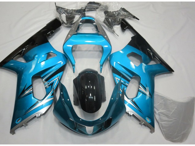 Hellblau & Silber 01-03 Suzuki GSXR 600-750 Verkleidung Hellblau & Silber 01-03 Suzuki GSXR 600-750 Verkleidung