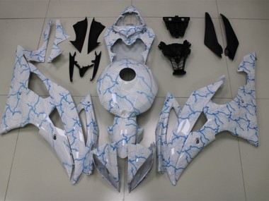 Hellblaue Beleuchtung 08-16 Yamaha R6 Verkleidung