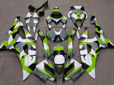Hellgrün Tarnung Einfarbig 08-16 Yamaha R6 Verkleidung