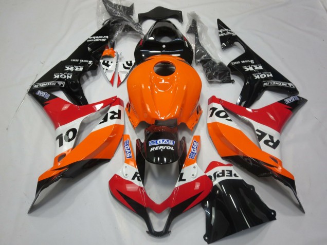 Hellorange Repsol 07-08 Honda CBR600RR Verkleidung Hellorange Repsol 07-08 Honda CBR600RR Verkleidung