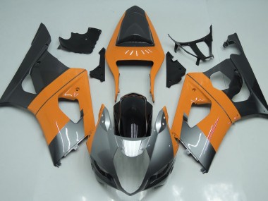 Hellorange Silber & Schwarz 03-04 Suzuki GSXR 1000 Verkleidung
