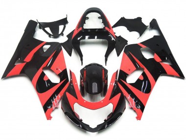 Hellrot Custom-Stil OEM 01-03 Suzuki GSXR 600-750 Verkleidung