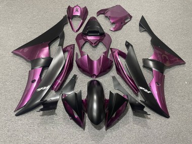 Hellviolett & Matt Schwarz 08-16 Yamaha R6 Verkleidung