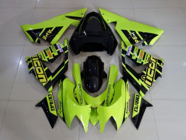 High Viz Gelb & Schwarz 04-05 Kawasaki ZX10R Verkleidung