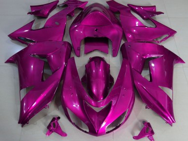 Hot Pink Schlicht 06-07 Kawasaki ZX10R Verkleidung
