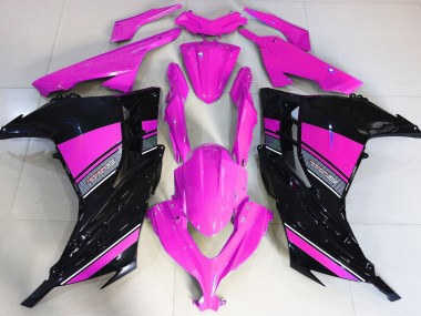 Hot Pink & Schwarz 13-18 Kawasaki Ninja 300 Verkleidung