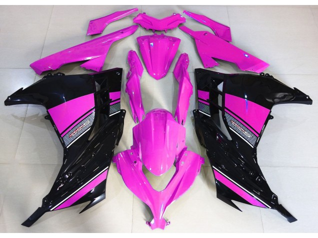 Hot Pink & Schwarz 13-18 Kawasaki Ninja 300 Verkleidung Hot Pink & Schwarz 13-18 Kawasaki Ninja 300 Verkleidung