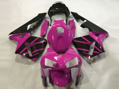 Hot Pink & Schwarz Glänzend 03-04 Honda CBR600RR Verkleidung