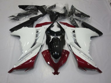 Kastanienbraun & Weiß 13-18 Kawasaki Ninja 300 Verkleidung