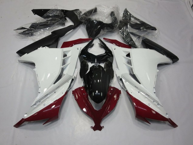 Kastanienbraun & Weiß 13-18 Kawasaki Ninja 300 Verkleidung Kastanienbraun & Weiß 13-18 Kawasaki Ninja 300 Verkleidung