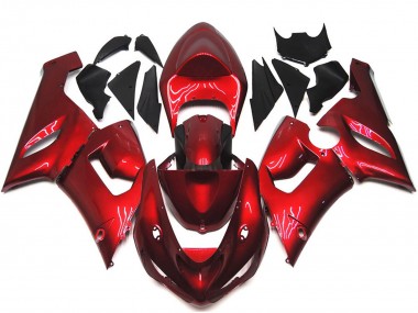 Kastanienbraun Rot 05-06 Kawasaki ZX6R Verkleidung