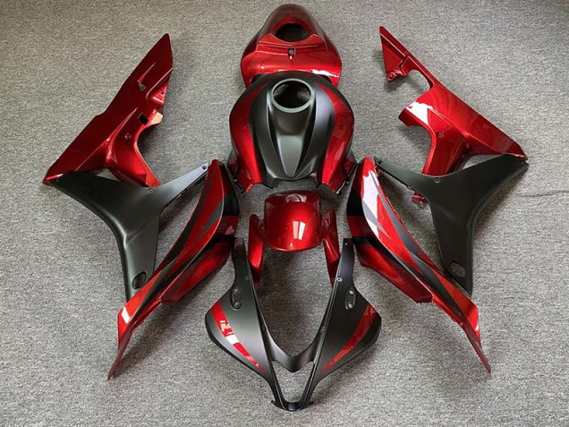 Kastanienbraun Rot 07-08 Honda CBR600RR Verkleidung Kastanienbraun Rot 07-08 Honda CBR600RR Verkleidung