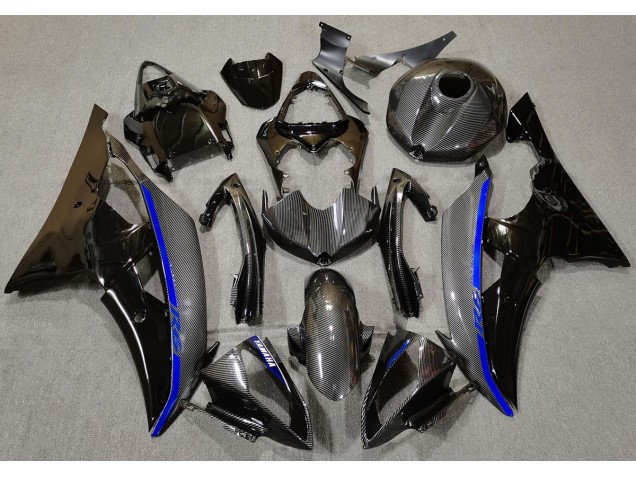 Kohlefaser & Blau 08-16 Yamaha R6 Verkleidung Kohlefaser & Blau 08-16 Yamaha R6 Verkleidung