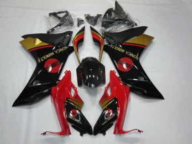 Konica Minolta Rot Schwarz & Gold 11-12 Honda CBR600F Verkleidung