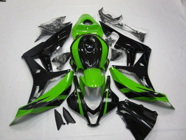Kräftiges Grün & Schwarz 07-08 Honda CBR600RR Verkleidung Kräftiges Grün & Schwarz 07-08 Honda CBR600RR Verkleidung