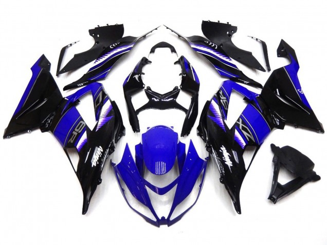 Kräftiges Tiefes Blau & Schwarz 13-18 Kawasaki ZX6R Verkleidung Kräftiges Tiefes Blau & Schwarz 13-18 Kawasaki ZX6R Verkleidung
