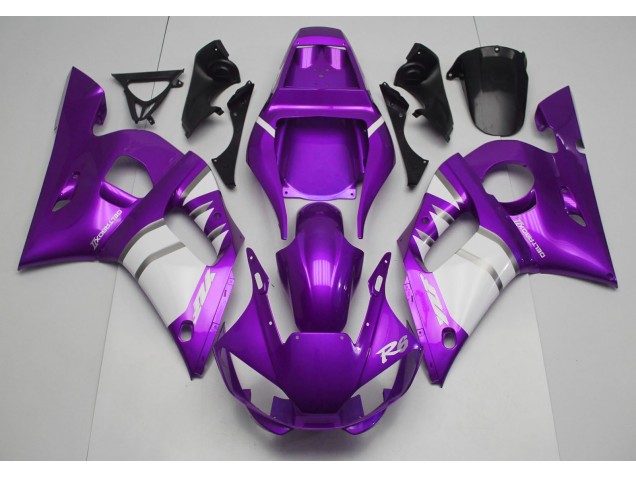 Lila-Weiß 98-02 Yamaha R6 Verkleidung Lila-Weiß 98-02 Yamaha R6 Verkleidung