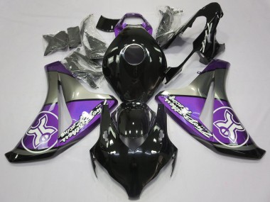 Lila Auf Schwarz Benutzerdefiniert 08-11 Honda CBR1000RR Verkleidung