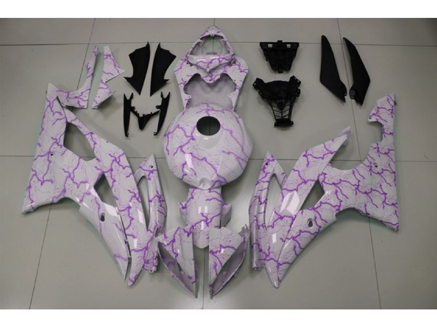 Lila Beleuchtung 08-16 Yamaha R6 Verkleidung Lila Beleuchtung 08-16 Yamaha R6 Verkleidung