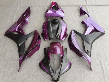 Lila & Matt Schwarz 07-08 Honda CBR600RR Verkleidung