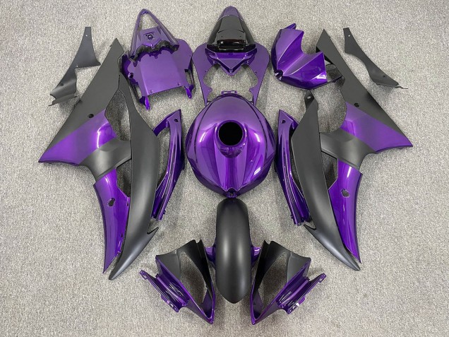 Lila & Matt Schwarz 08-16 Yamaha R6 Verkleidung Lila & Matt Schwarz 08-16 Yamaha R6 Verkleidung