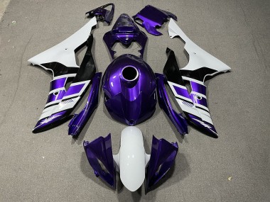 Lila-Schwarz-Weiß-Stil OEM 08-16 Yamaha R6 Verkleidung