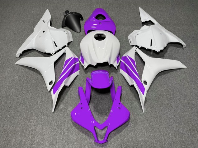 Lila & Weißer Seitenstreifen 09-12 Honda CBR600RR Verkleidung Lila & Weißer Seitenstreifen 09-12 Honda CBR600RR Verkleidung