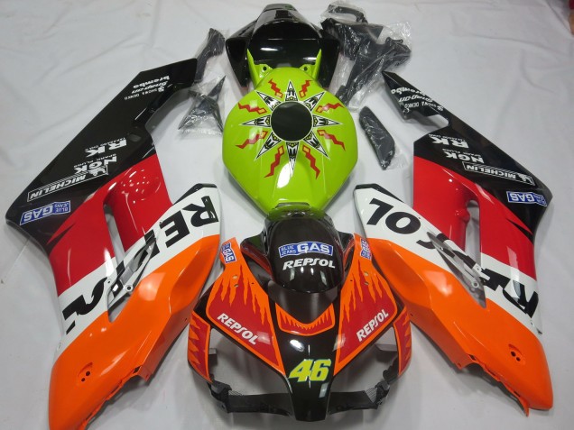 Lime Rossi Repsol 04-05 Honda CBR1000RR Verkleidung Lime Rossi Repsol 04-05 Honda CBR1000RR Verkleidung