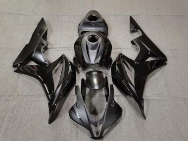 Matt & Glänzend Schwarz 07-08 Honda CBR600RR Verkleidung