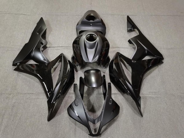 Matt & Glänzend Schwarz 07-08 Honda CBR600RR Verkleidung Matt & Glänzend Schwarz 07-08 Honda CBR600RR Verkleidung