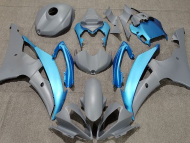 Matt Grau & Himmelblau 08-16 Yamaha R6 Verkleidung