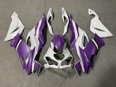 Matt Lila & Weiß 19-23 Kawasaki ZX6R Verkleidung