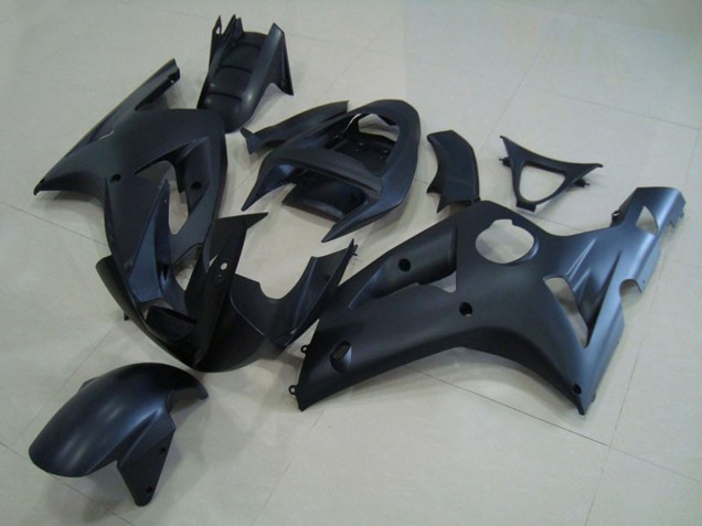 Matt Schwarz 03-04 Kawasaki ZX6R Verkleidung Matt Schwarz 03-04 Kawasaki ZX6R Verkleidung