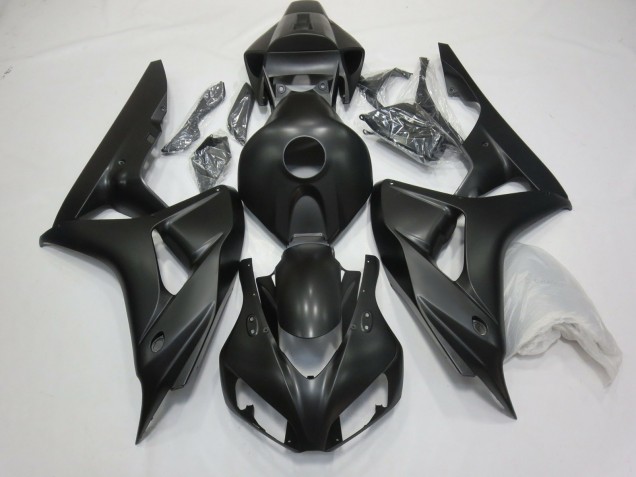 Matt Schwarz 06-07 Honda CBR1000RR Verkleidung Matt Schwarz 06-07 Honda CBR1000RR Verkleidung