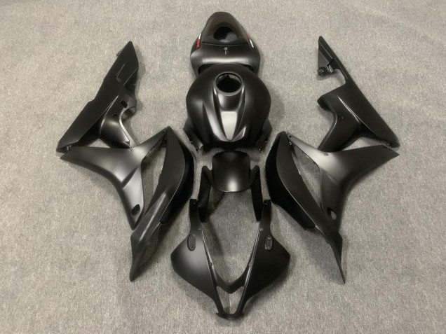 Matt Schwarz 07-08 Honda CBR600RR Verkleidung Matt Schwarz 07-08 Honda CBR600RR Verkleidung
