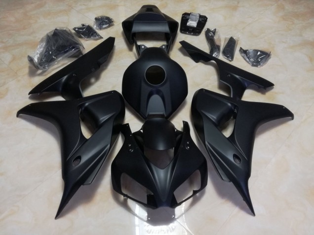 Matt Schwarz 08-11 Honda CBR1000RR Verkleidung Matt Schwarz 08-11 Honda CBR1000RR Verkleidung