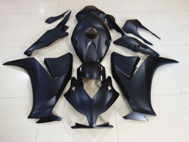 Matt Schwarz 12-16 Honda CBR1000RR Verkleidung Matt Schwarz 12-16 Honda CBR1000RR Verkleidung