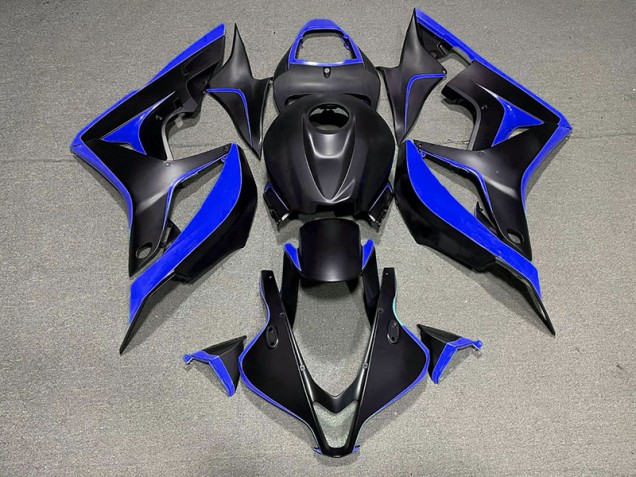 Matt Schwarz & Blau 07-08 Honda CBR600RR Verkleidung