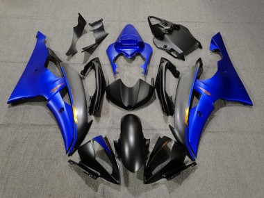 Matt Schwarz & Blau 08-16 Yamaha R6 Verkleidung