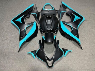 Matt Schwarz & Cyan 07-08 Honda CBR600RR Verkleidung