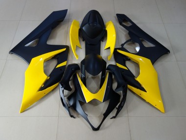 Matt Schwarz & Gelb 05-06 Suzuki GSXR 1000 Verkleidung
