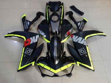 Matt Schwarz & Gelb 15-18 Yamaha R3 Verkleidung